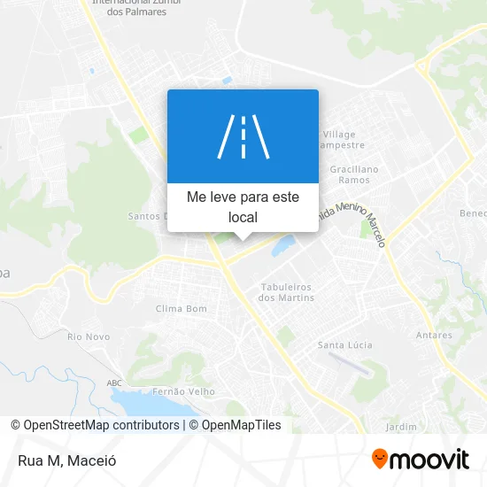 Rua M mapa