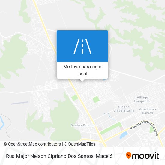Rua Major Nelson Cipriano Dos Santos mapa