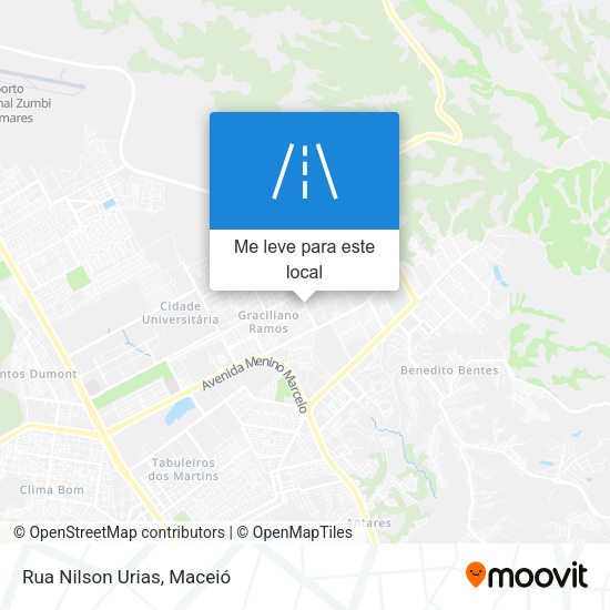 Rua Nilson Urias mapa