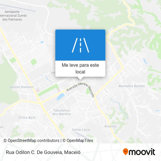 Rua Odilon C. De Gouveia mapa