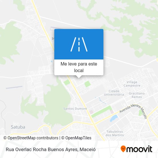 Rua Overlac Rocha Buenos Ayres mapa