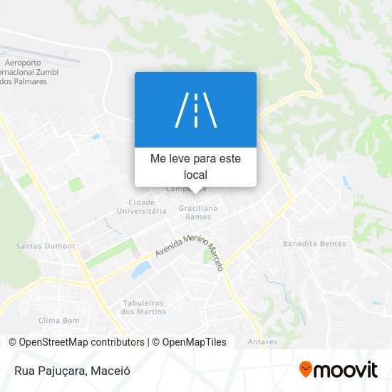 Rua Pajuçara mapa
