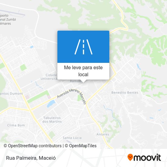 Rua Palmeira mapa