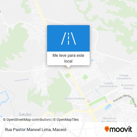 Rua Pastor Manoel Lima mapa