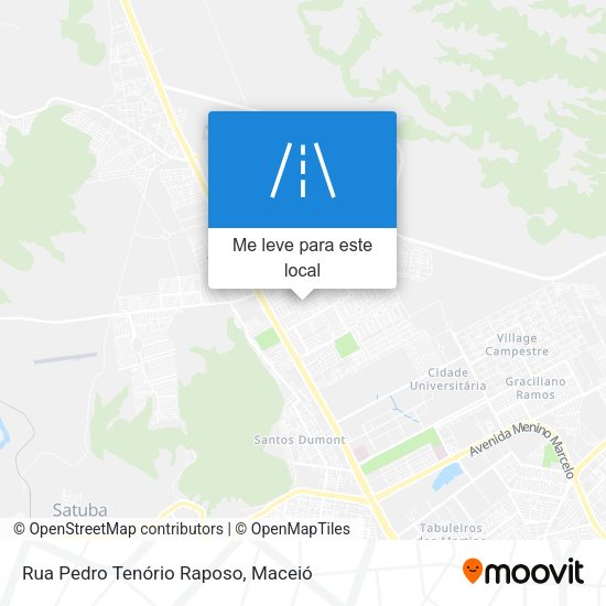 Rua Pedro Tenório Raposo mapa