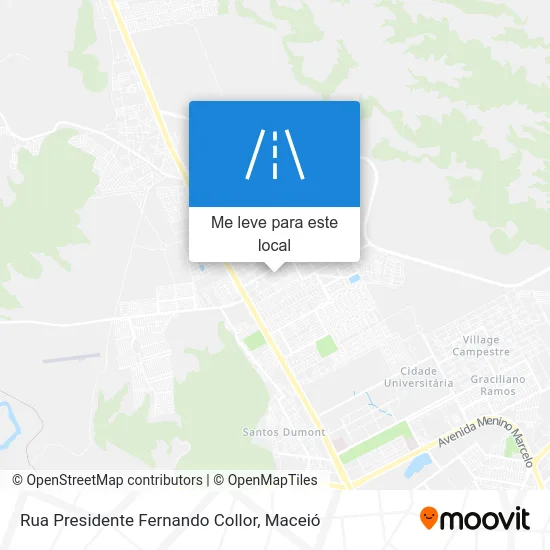 Rua Presidente Fernando Collor mapa