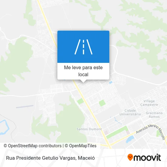Rua Presidente Getulio Vargas mapa