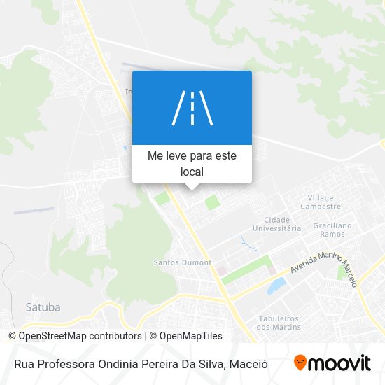 Rua Professora Ondinia Pereira Da Silva mapa