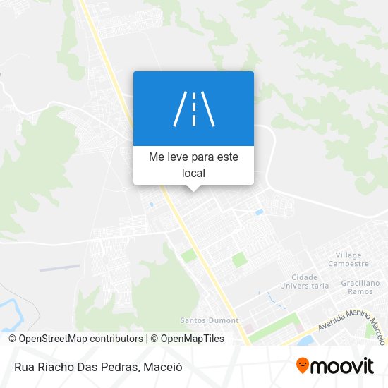 Rua Riacho Das Pedras mapa
