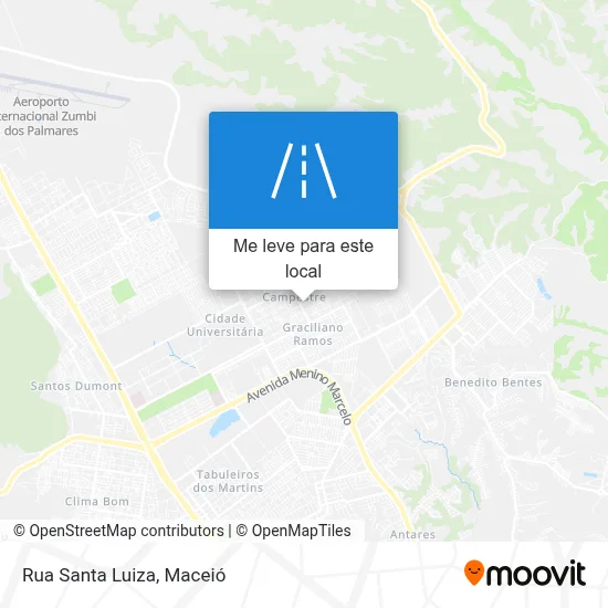 Rua Santa Luiza mapa