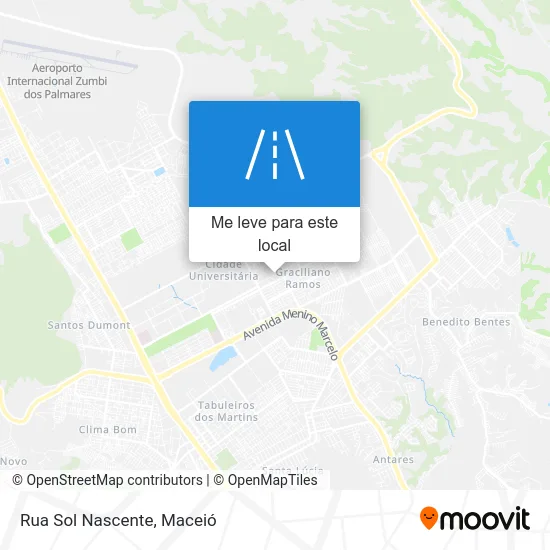 Rua Sol Nascente mapa