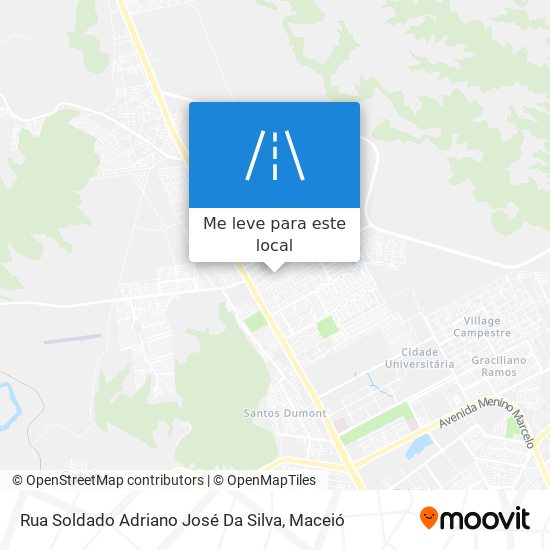 Rua Soldado Adriano José Da Silva mapa