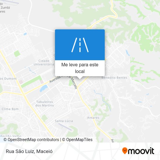 Rua São Luiz mapa