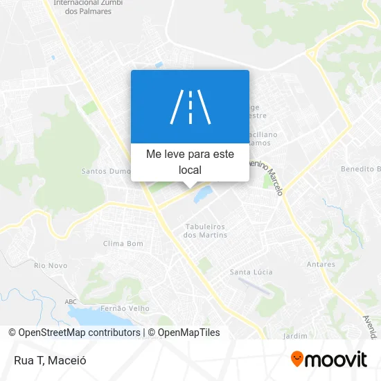 Rua T mapa