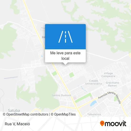 Rua V mapa