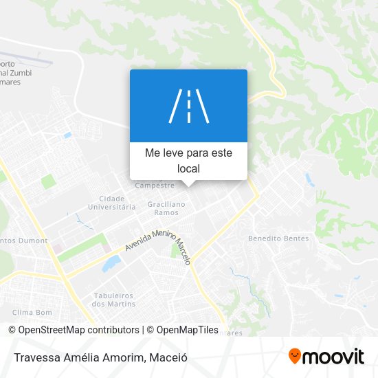 Travessa Amélia Amorim mapa