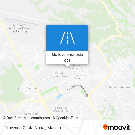 Travessa Costa Nabal mapa