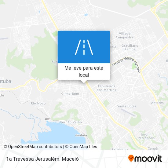 1a Travessa Jerusalém mapa