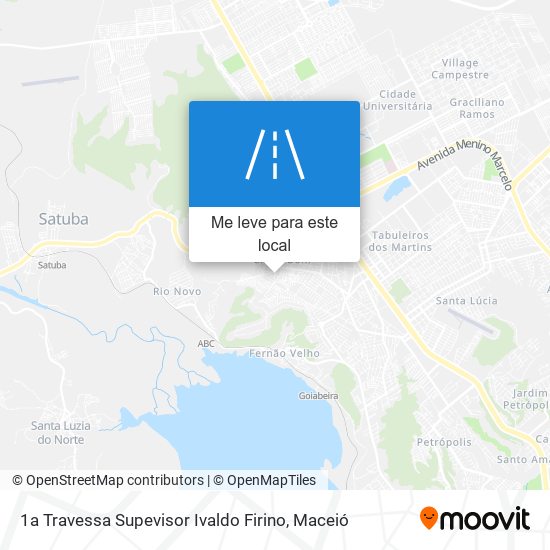 1a Travessa Supevisor Ivaldo Firino mapa