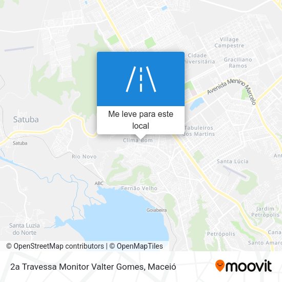 2a Travessa Monitor Valter Gomes mapa