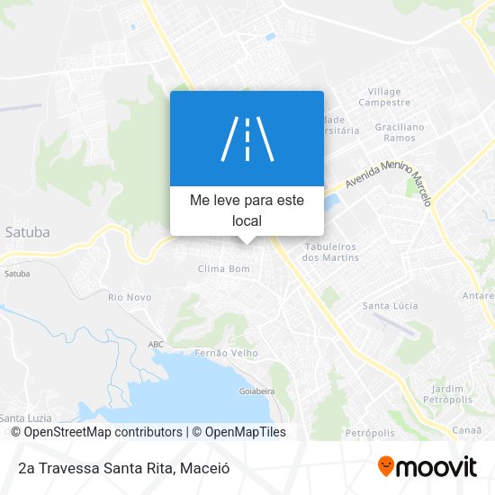 2a Travessa Santa Rita mapa