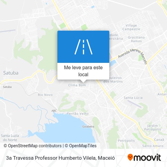 3a Travessa Professor Humberto Vilela mapa