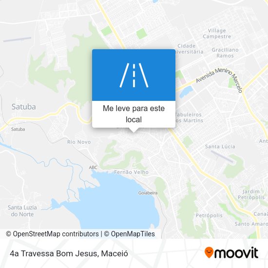 4a Travessa Bom Jesus mapa