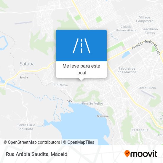Rua Arábia Saudita mapa