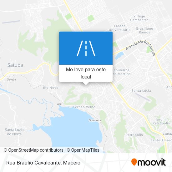 Rua Bráulio Cavalcante mapa