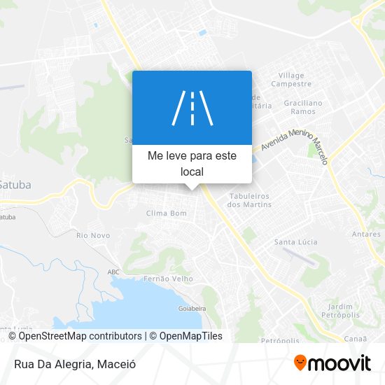 Rua Da Alegria mapa