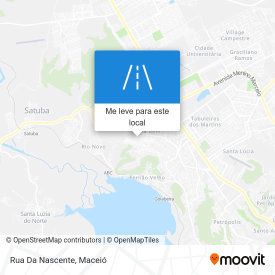 Rua Da Nascente mapa