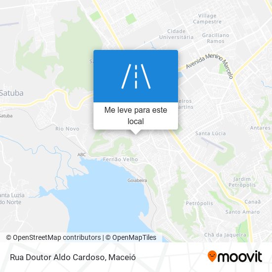 Rua Doutor Aldo Cardoso mapa