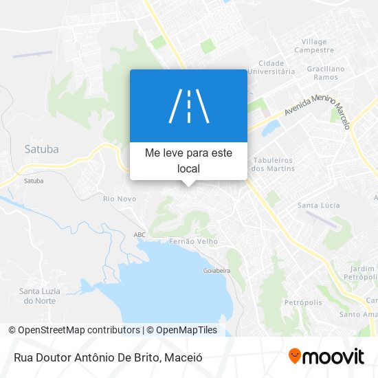 Rua Doutor Antônio De Brito mapa