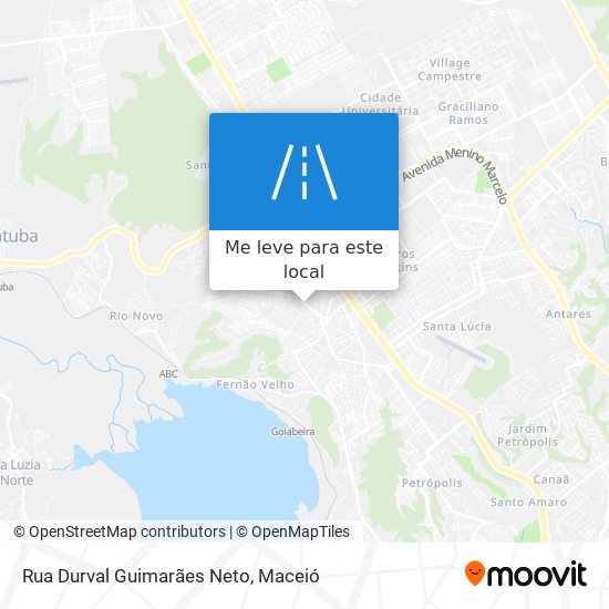 Rua Durval Guimarães Neto mapa