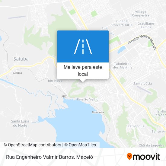 Rua Engenheiro Valmir Barros mapa
