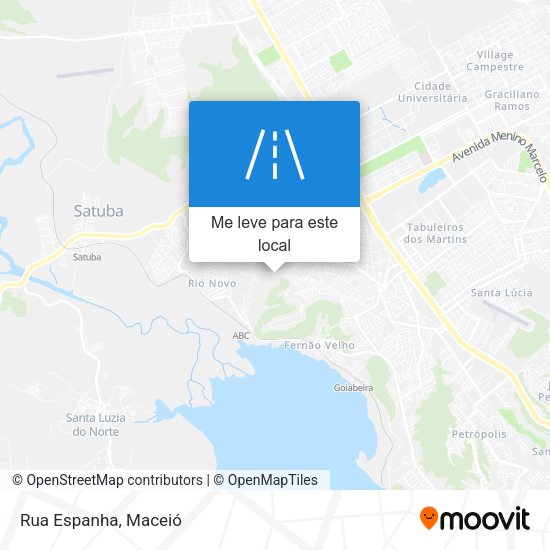 Rua Espanha mapa