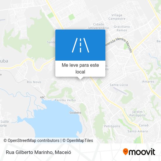 Rua Gilberto Marinho mapa