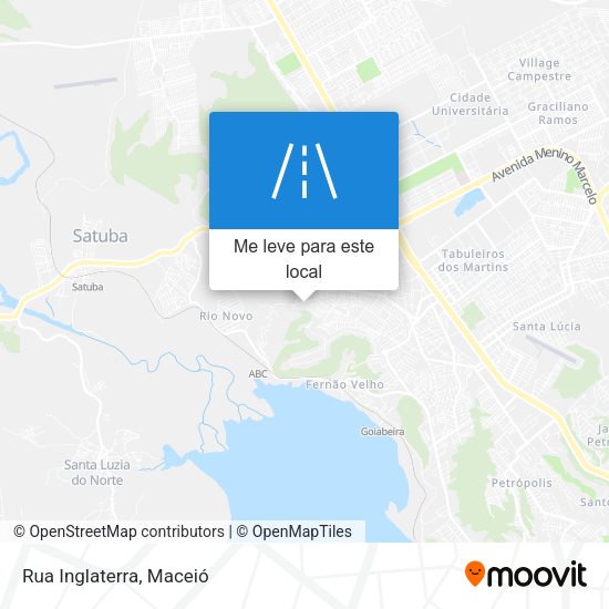 Rua Inglaterra mapa