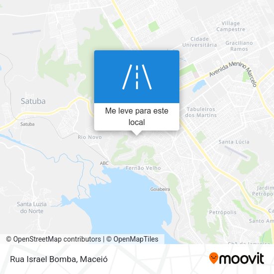 Rua Israel Bomba mapa