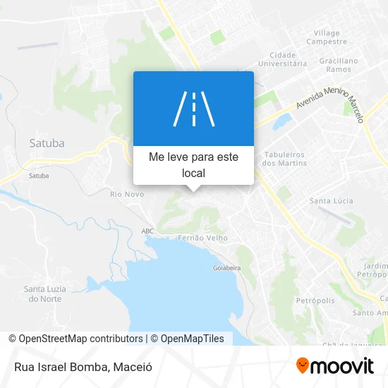 Rua Israel Bomba mapa