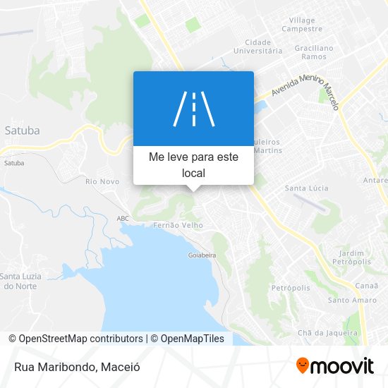 Rua Maribondo mapa