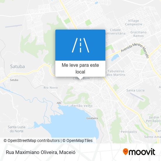 Rua Maximiano Oliveira mapa