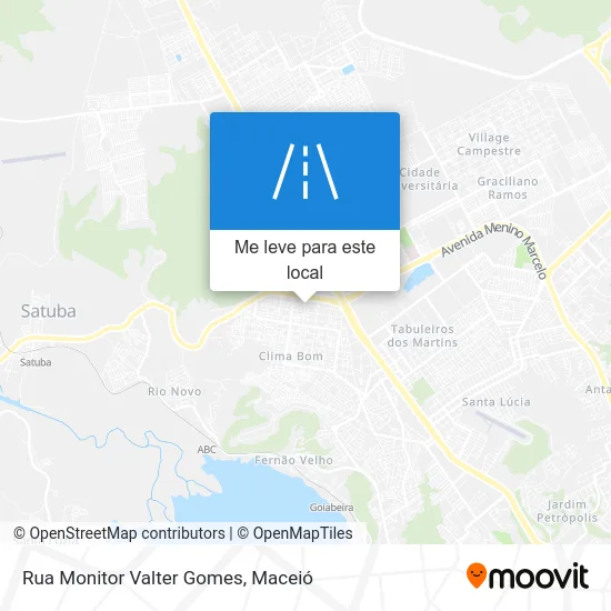 Rua Monitor Valter Gomes mapa