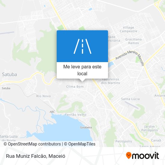 Rua Muniz Falcão mapa