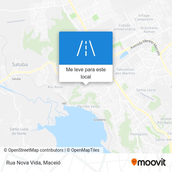 Rua Nova Vida mapa