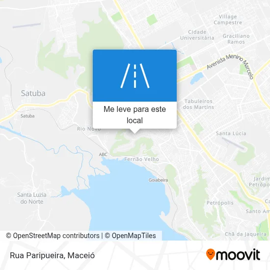 Rua Paripueira mapa