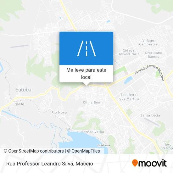 Rua Professor Leandro Silva mapa