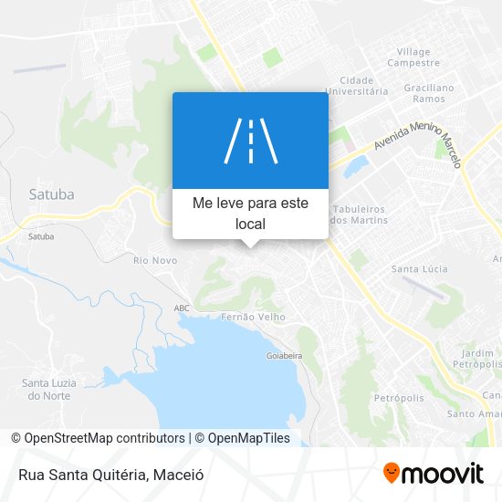 Rua Santa Quitéria mapa