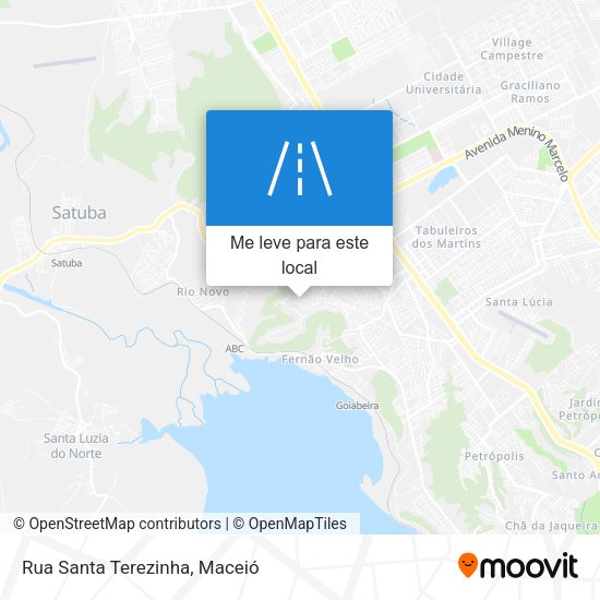 Rua Santa Terezinha mapa