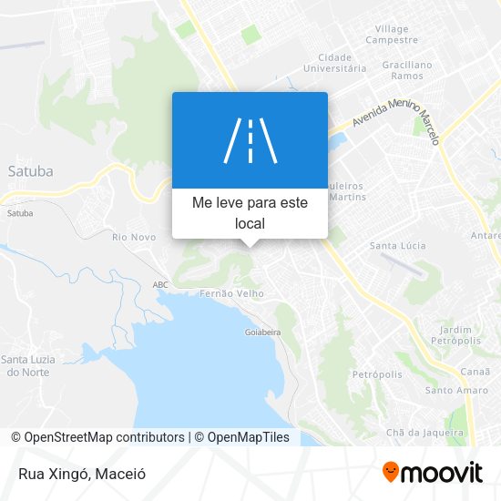 Rua Xingó mapa